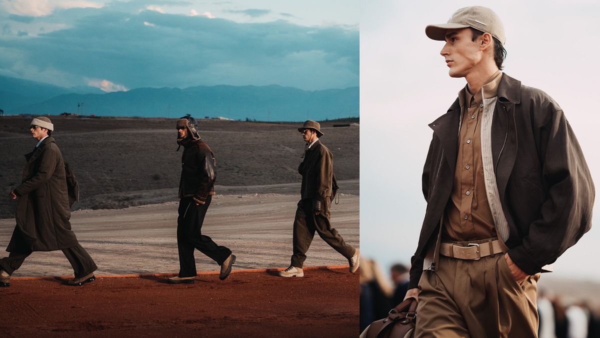 Giorgio Armani & Kith autunno inverno 2026, “Dreams of the Dune” (courtesy of Giorgio Armani - credit: Lucas Possiede