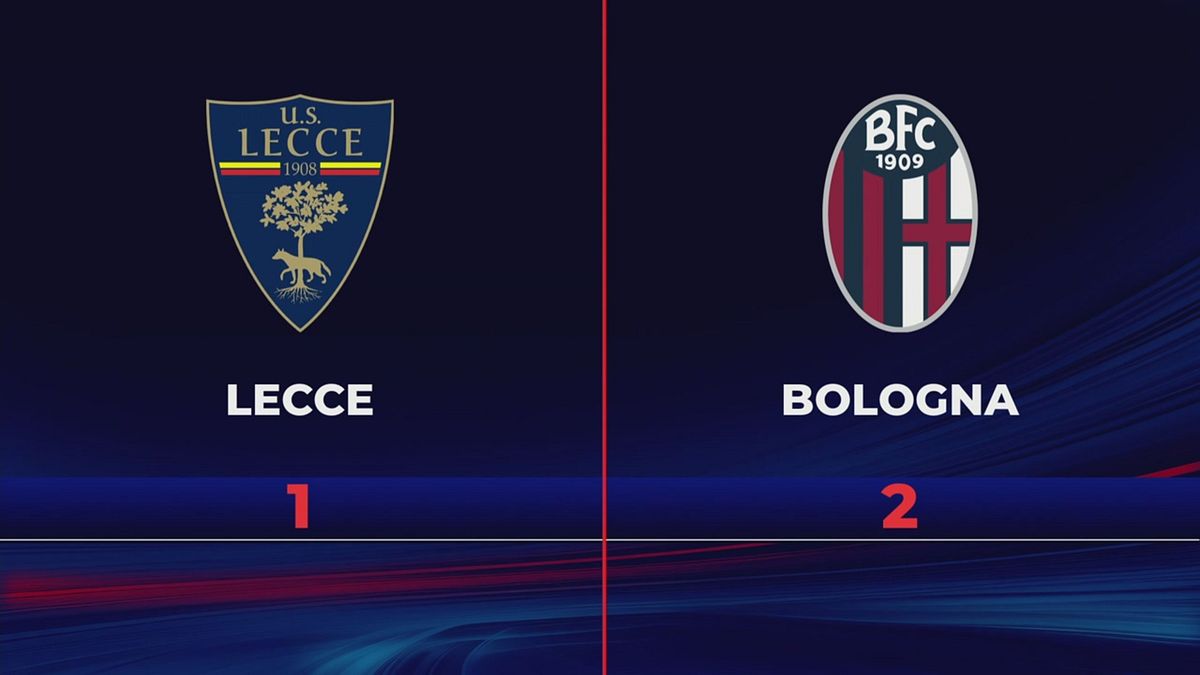 Lecce-Bologna 1-2: gli highlights