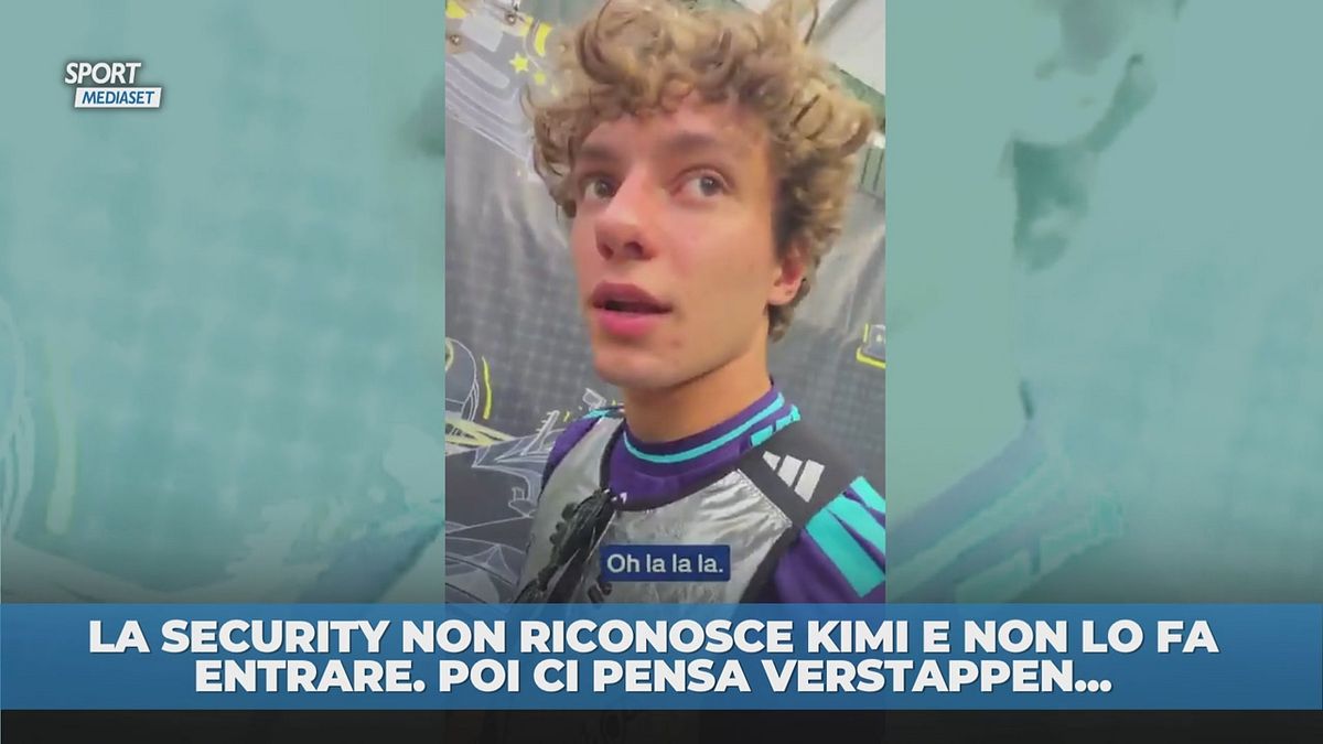 La security non riconosce Kimi Antonelli