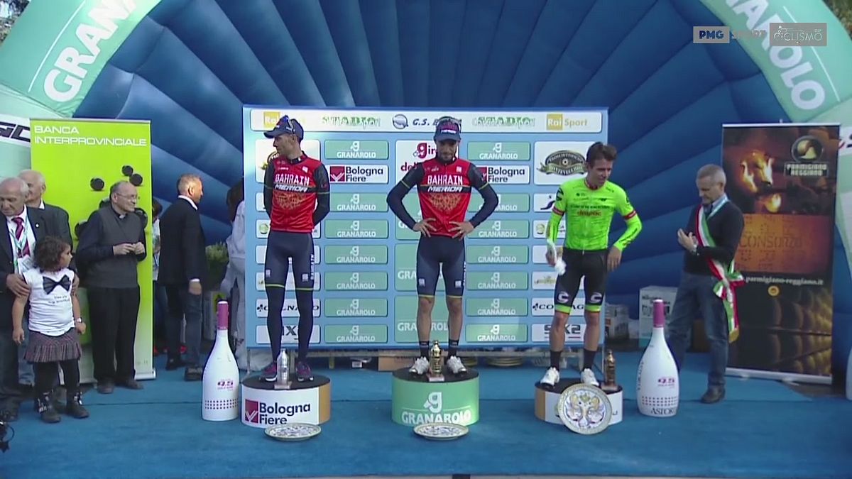 La premiazione del Giro dell'Emilia