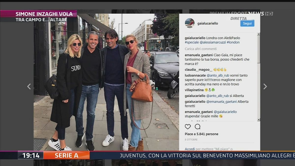 Inzaghi vola tra campo e altare