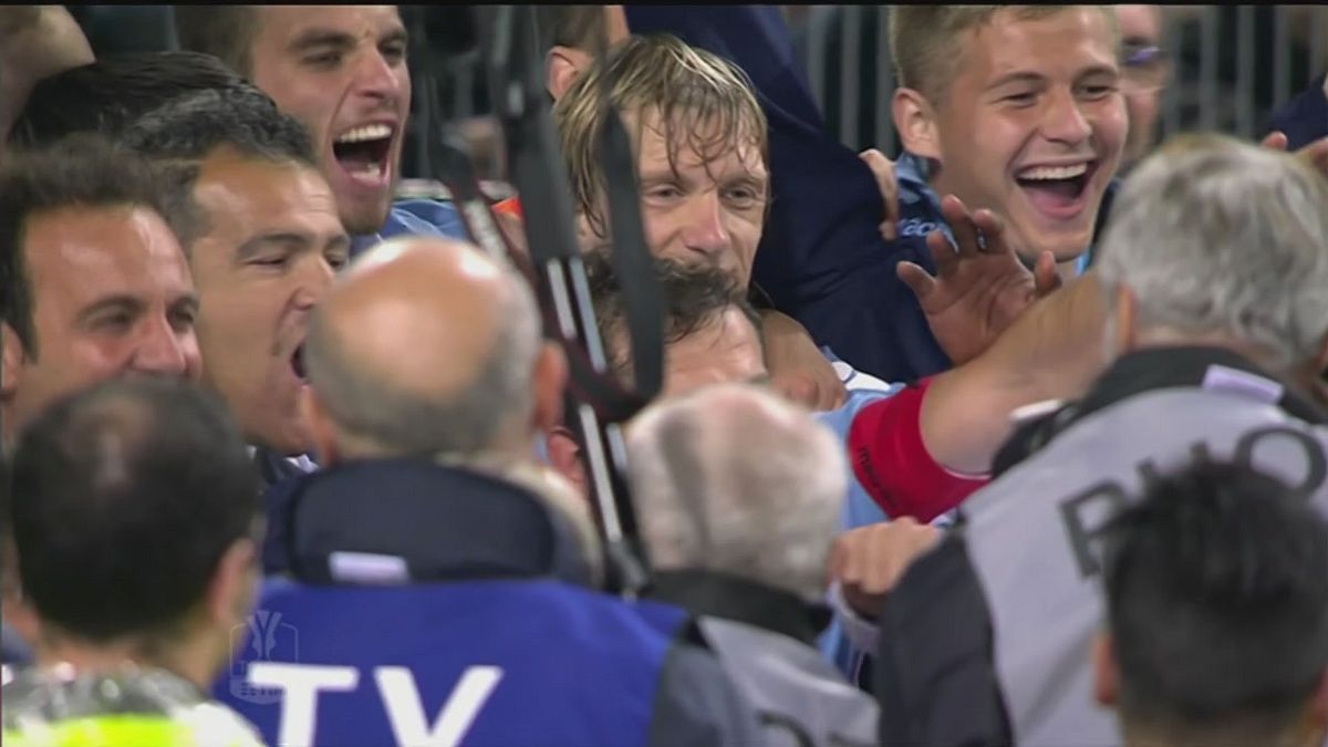 Lazio, una notte di gioia