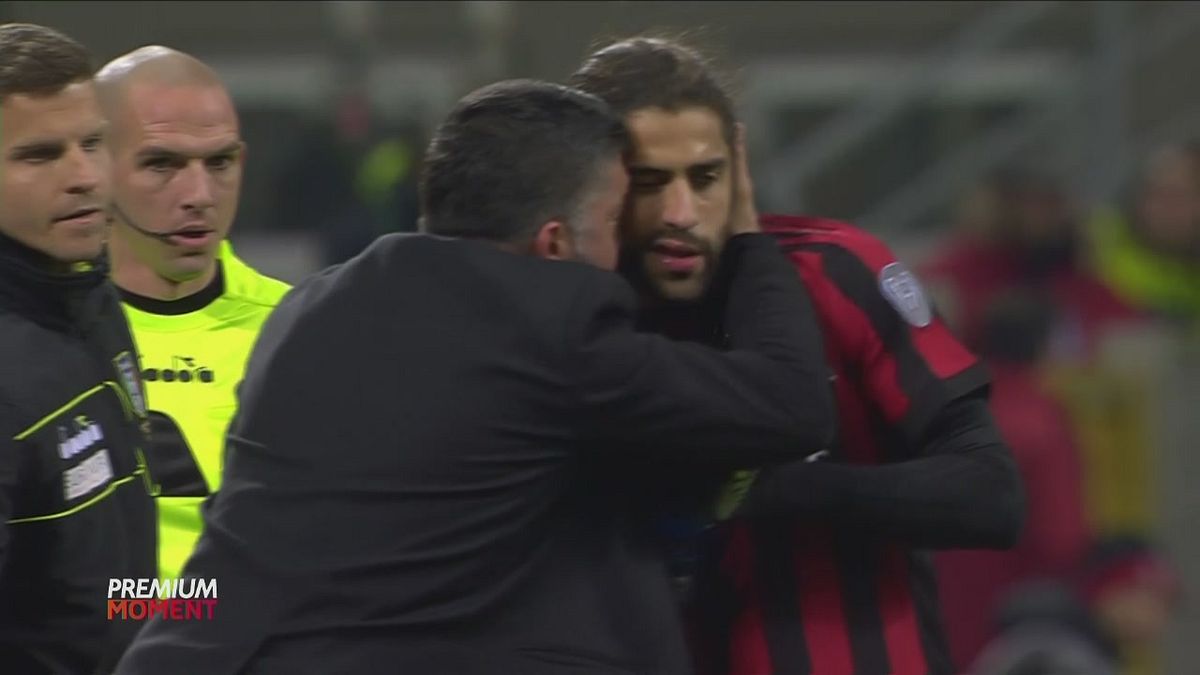 Gattuso consola Rodriguez