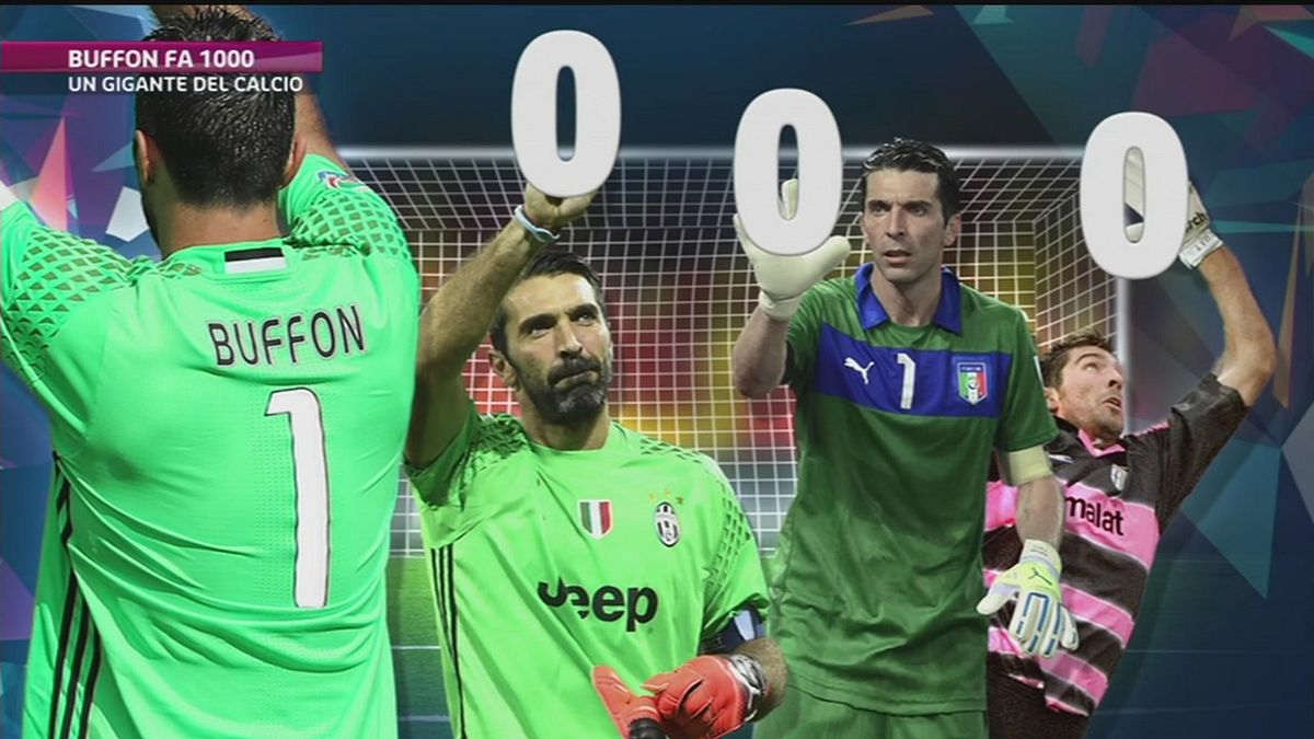 Buffon fa 1000 contro l'Albania