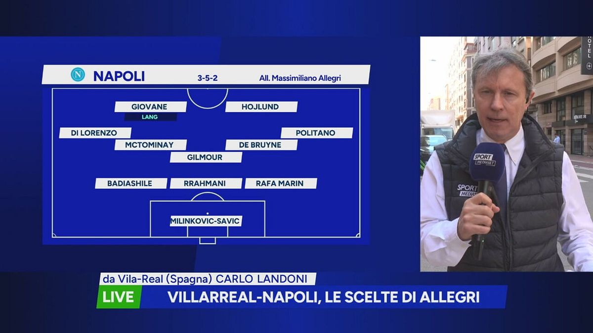 Il Napoli in casa del Villarreal, le ultime sulle scelte di Allegri