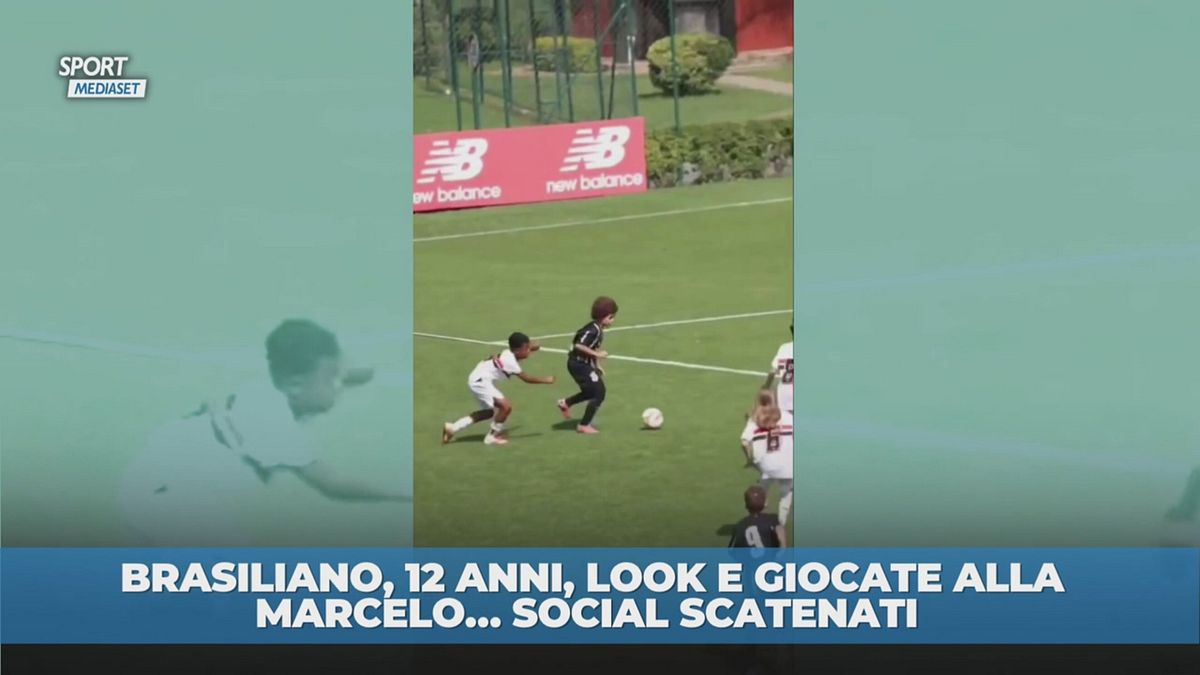 12 anni, look alla Marcelo e giocate che fanno impazzire i social