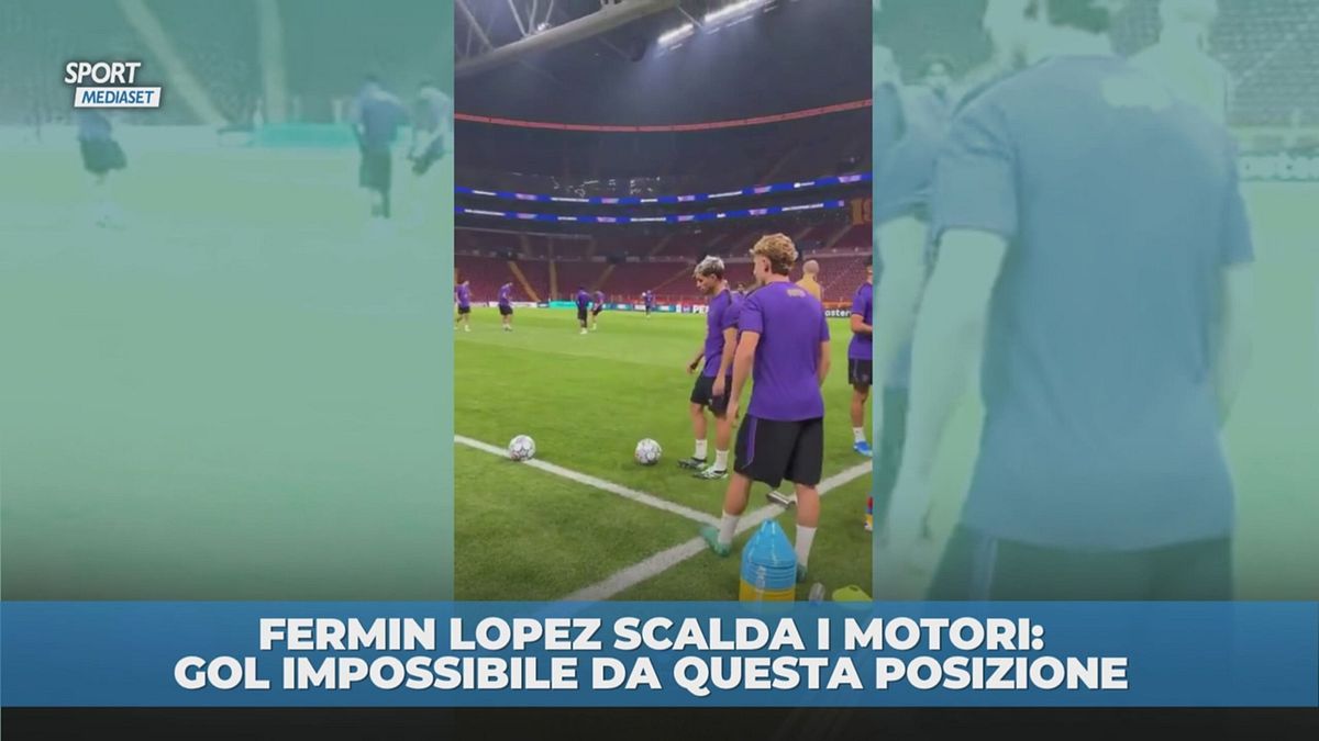 Fermin Lopez scalda i motori: gol impossibile da questa posizione