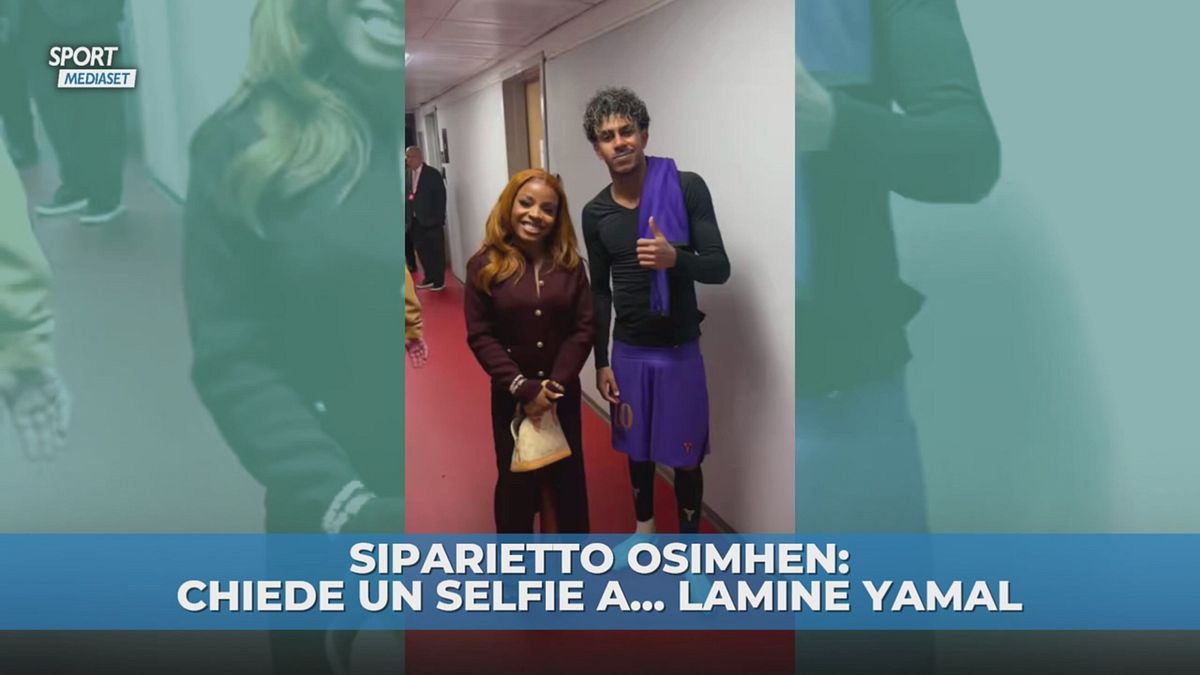 Osimhen-Lamine Yamal, che siparietto
