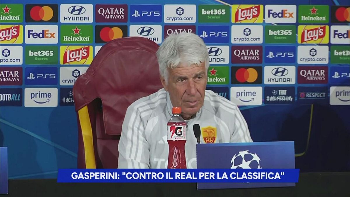 Gasperini: "Contro il Real per la classifica"