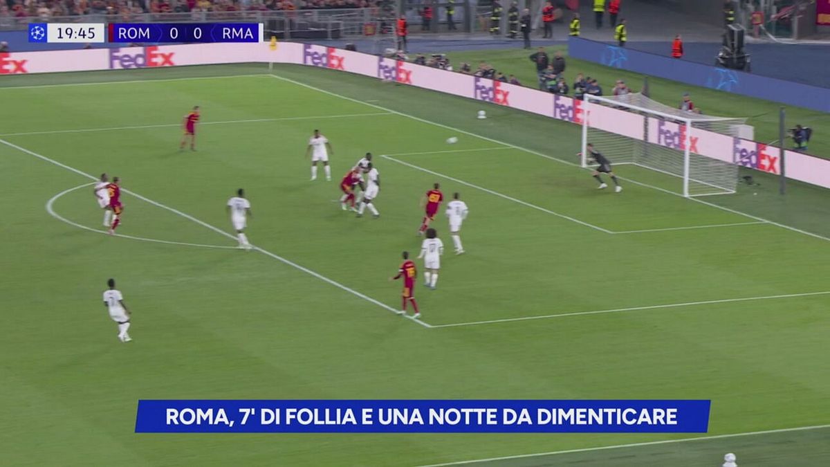Roma, 7' di follia e una notte da dimenticare