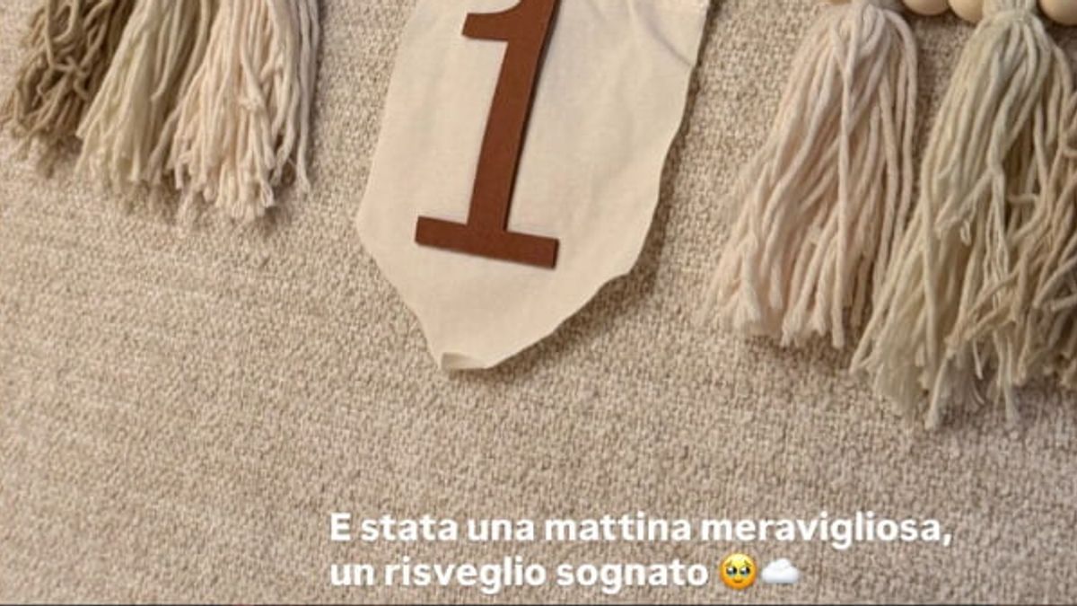 La festa in casa per il primo compleanno di Clara Isabel