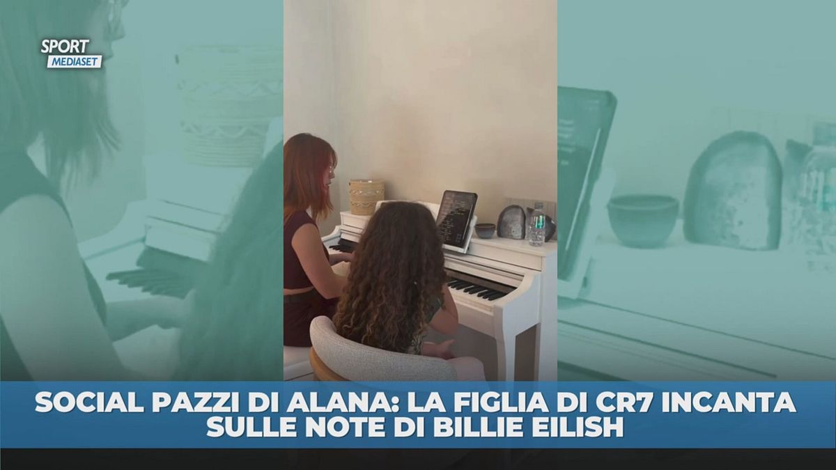 La figlia di CR7 incanta sulle note di Billie Eilish