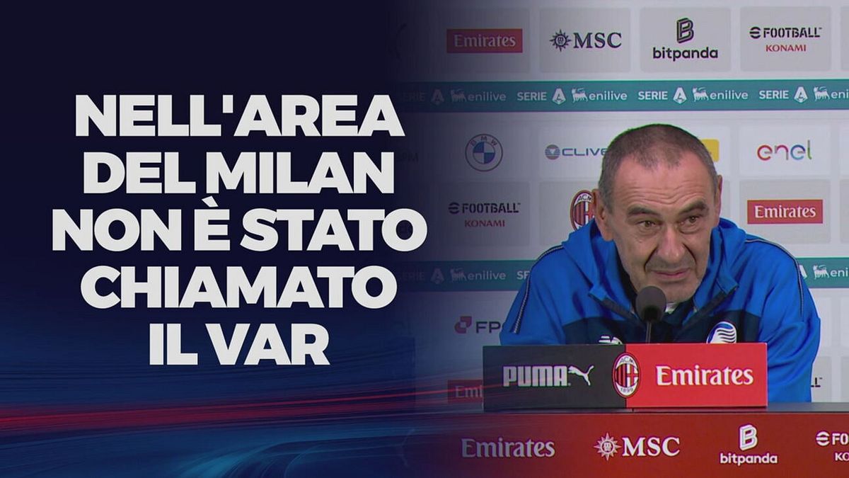 Sarri: "Arbitro? Tanti dubbi e loro lo hanno insultato tranquillamente..."