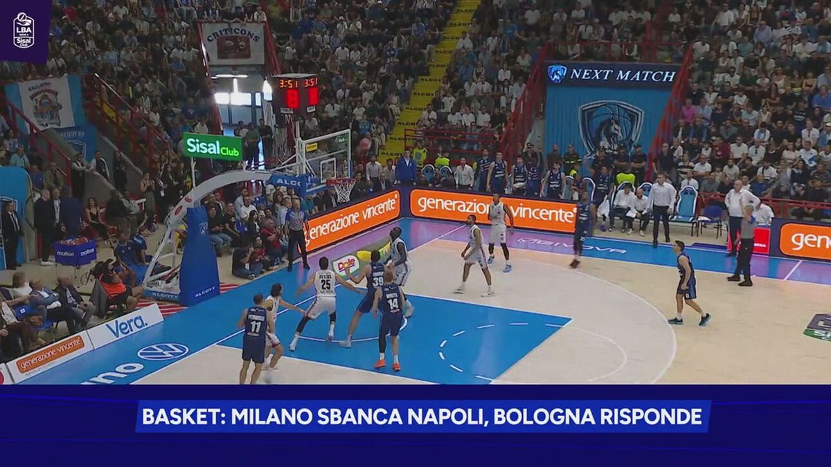 Basket: Milano sbanca Napoli, Bologna risponde