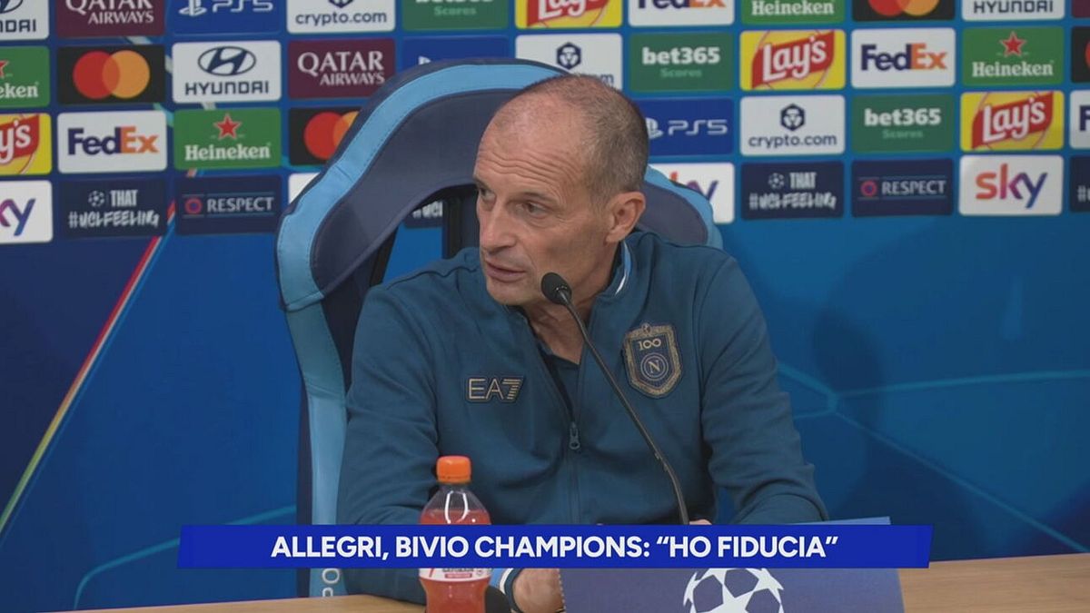 Napoli, basta scherzi: Allegri ha fiducia in chiave Champions