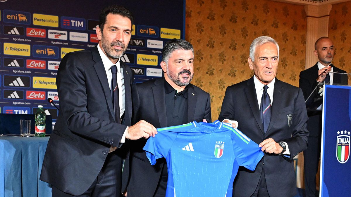 Buffon, Gattuso e Gravina