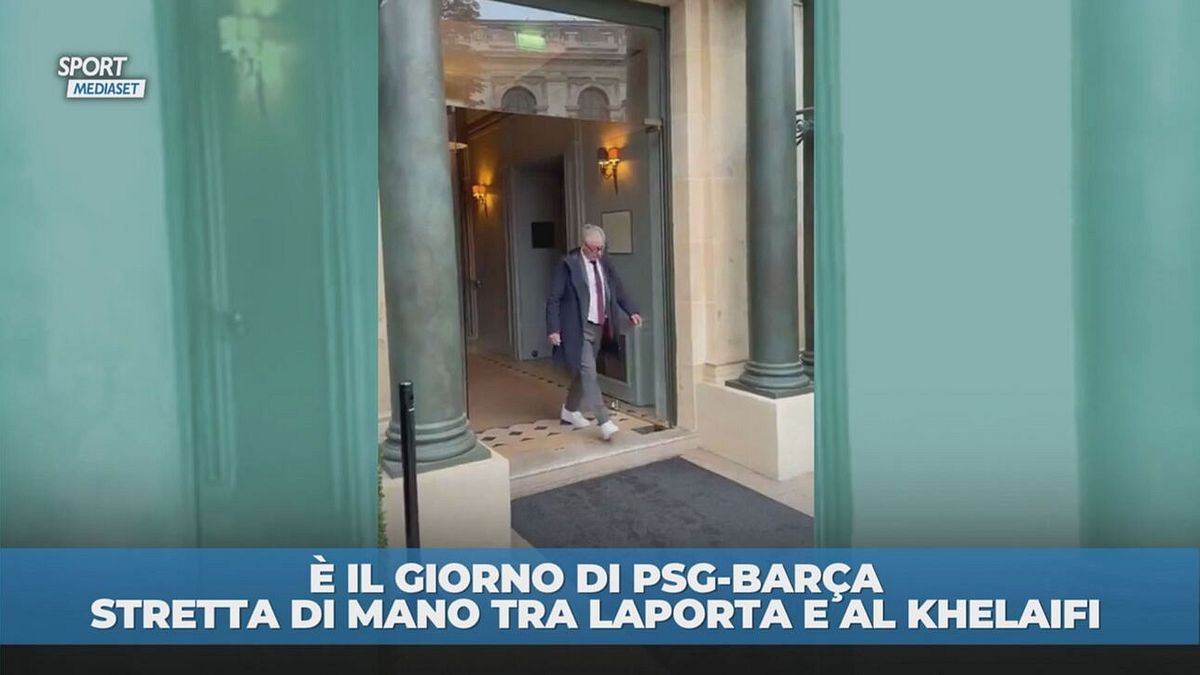PSG-Barça: stretta di mano tra presidenti