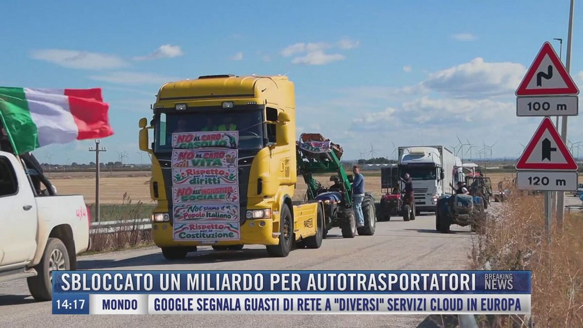 Breaking News delle 14.00 | Sbloccato un miliardo per autotrasportatori