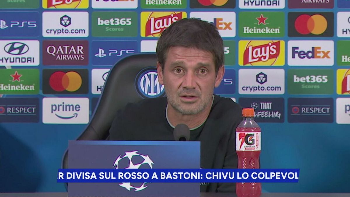 Inter divisa sul rosso a Bastoni