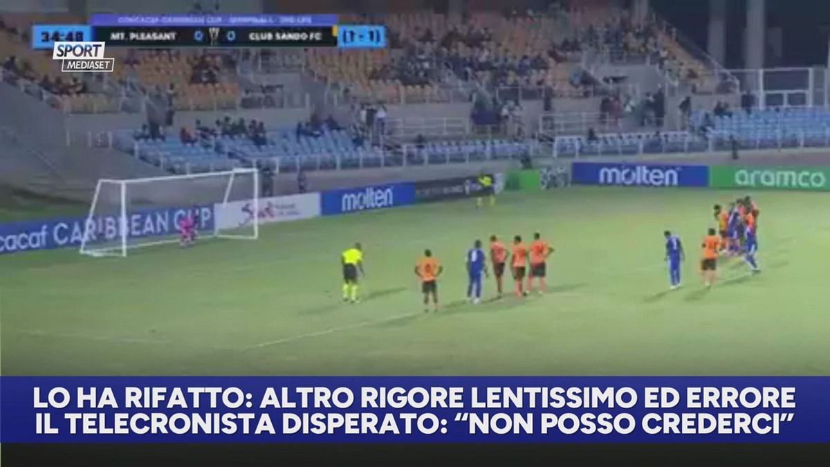 Ti ricordi il rigore lentissimo sbagliato? Il giocatore l'ha rifatto
