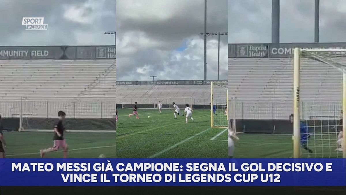 Mateo Messi già campione: segna gol vittoria e vince torneo U12
