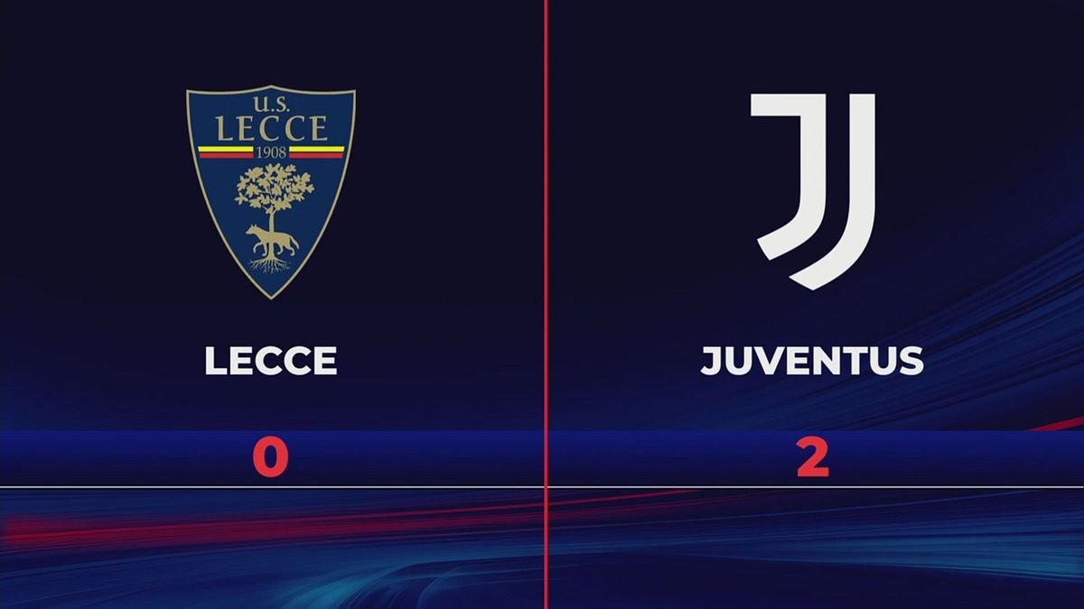 Lecce-Juventus 0-2: gli highlights