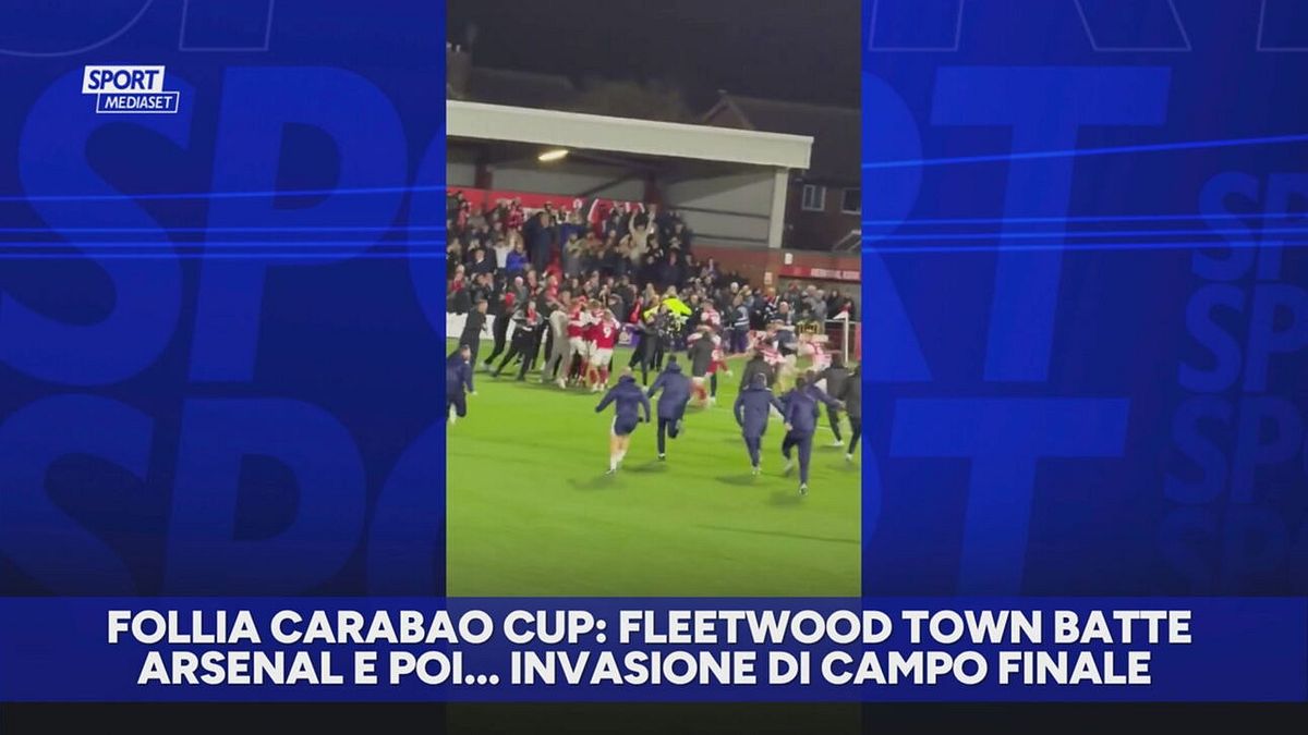 Pazzesco Carabao Cup: vince Fleetwood Town contro Arsenal e invasione di campo finale