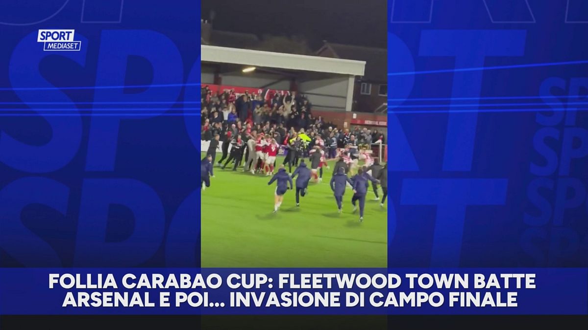 Pazzesco Carabao Cup: vince Fleetwood Town contro Arsenal e invasione di campo finale