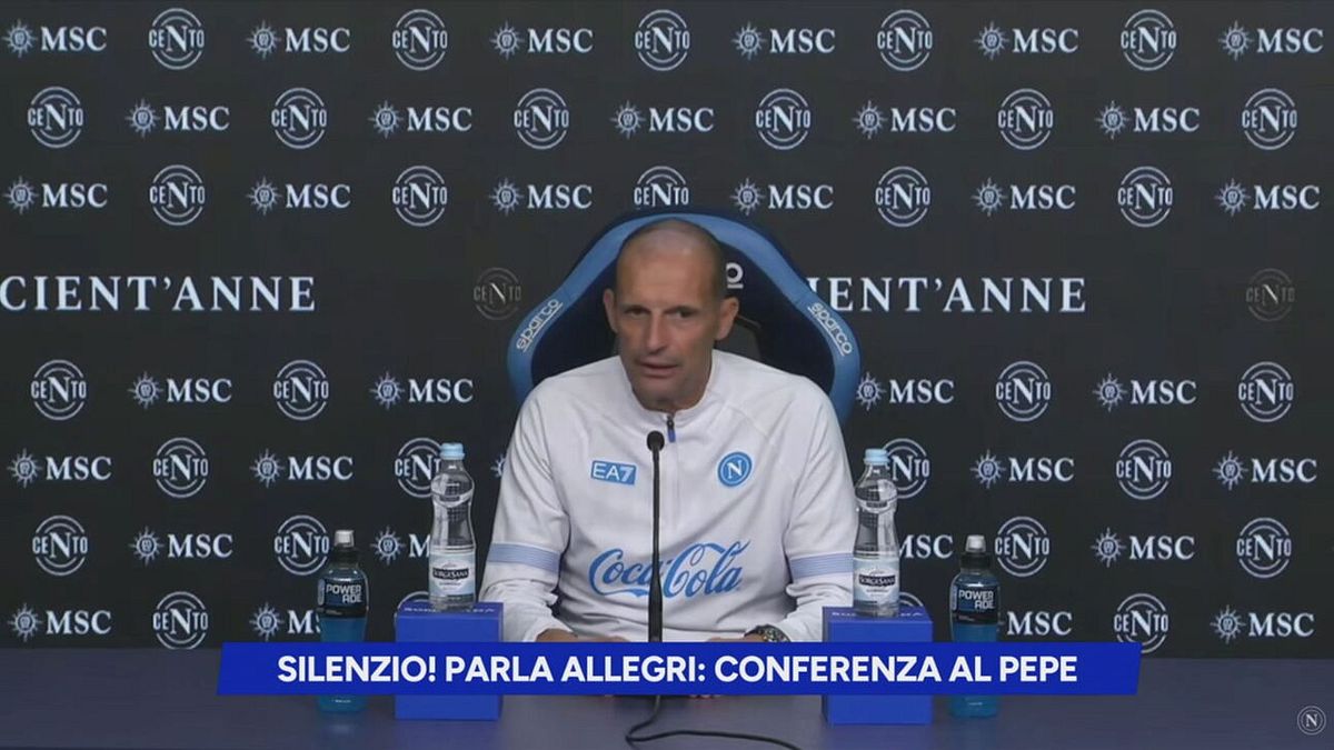Silenzio! Parla Allegri: conferenza al pepe