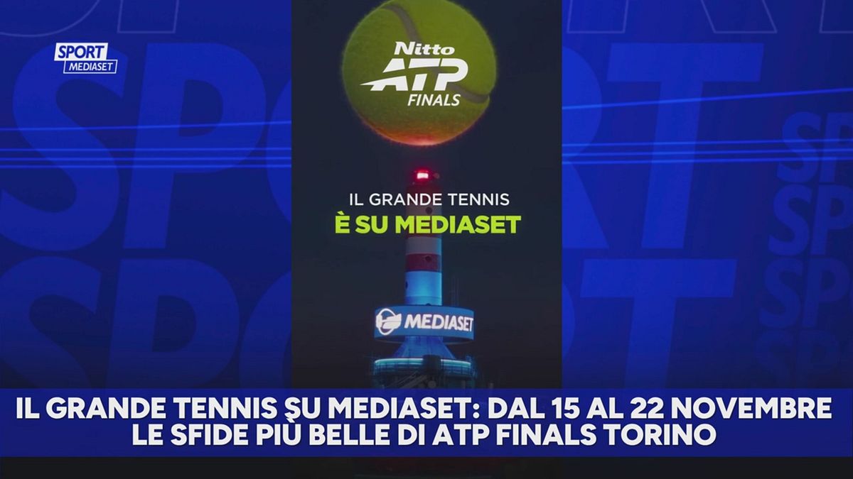 Il grande Tennis su Mediaset: lo spettacolo di Torino in chiaro