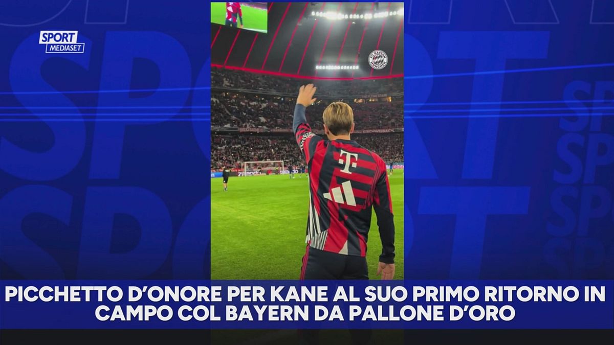 Bayern: picchetto d'onore per Kane