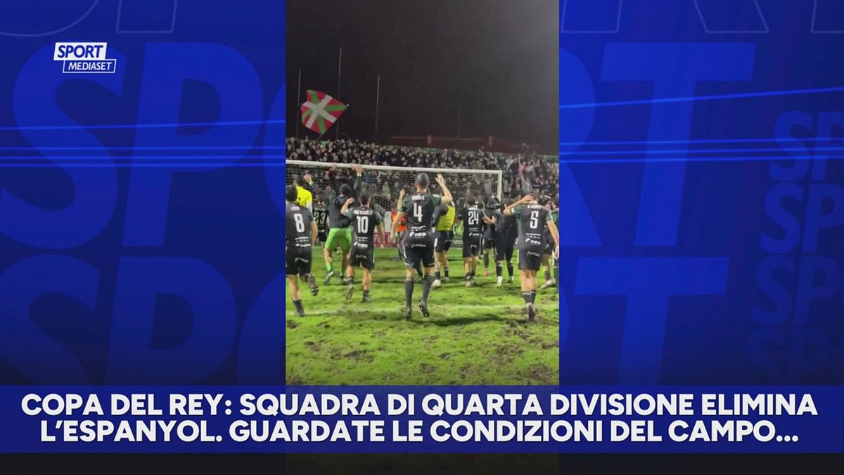 Copa del Rey: squadra di 4° divisione elimina l'Espanyol: campo in condizioni pietose