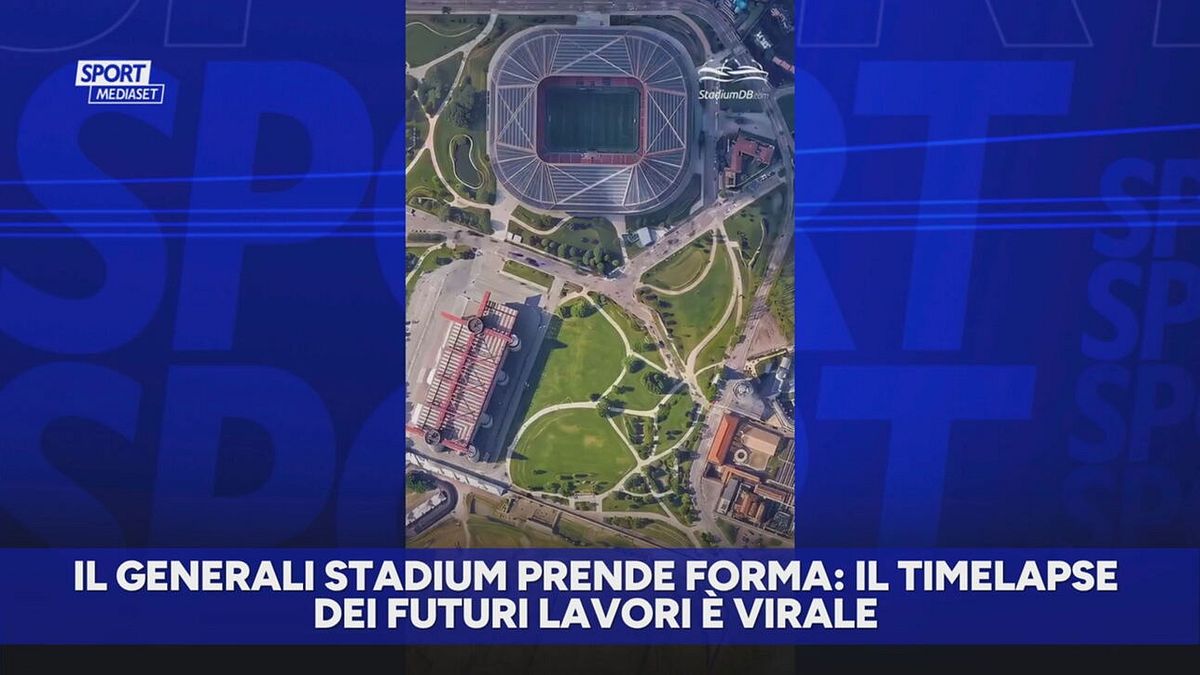 Generali Stadium: il video del timelapse dei lavori è uno spettacolo