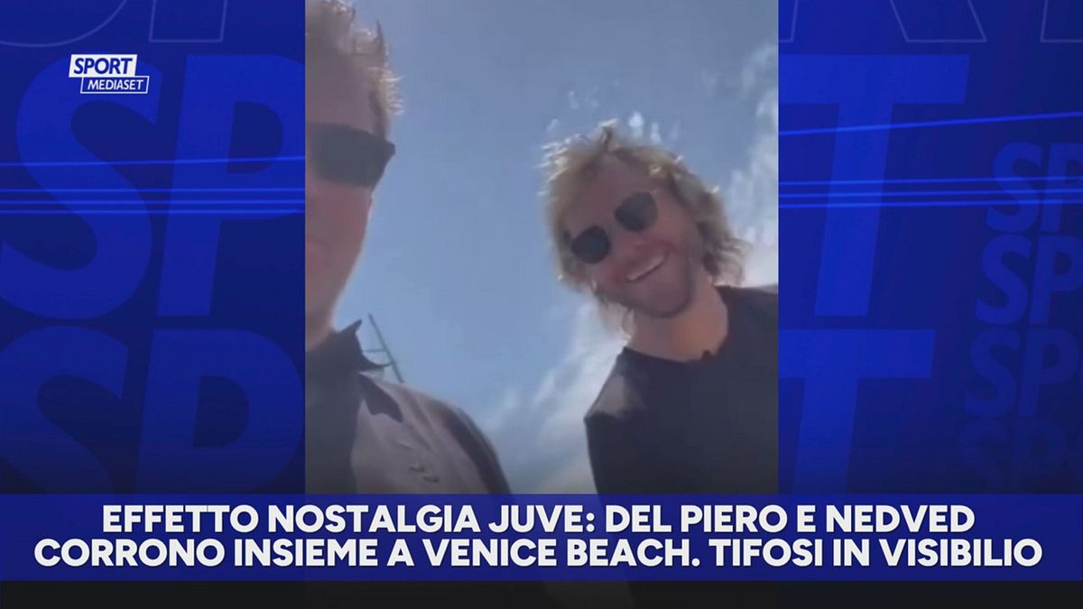 Effetto nostalgia Juve: Del Piero e Nedved si sfidano in una corsa
