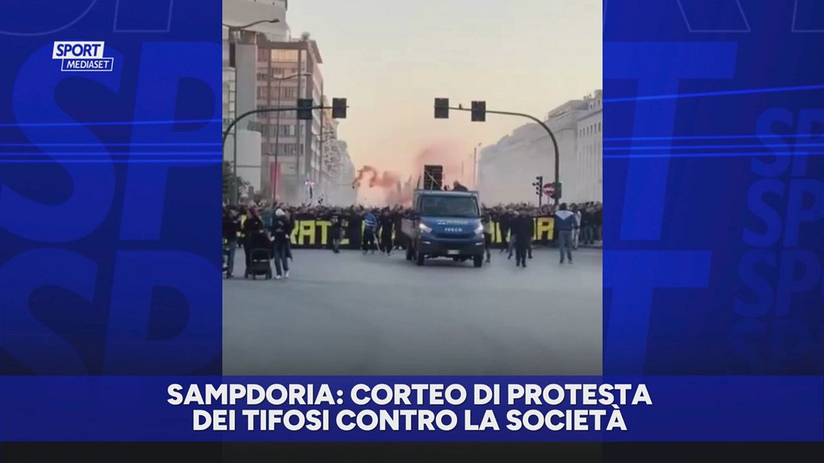 Sampdoria: protesta dei tifosi