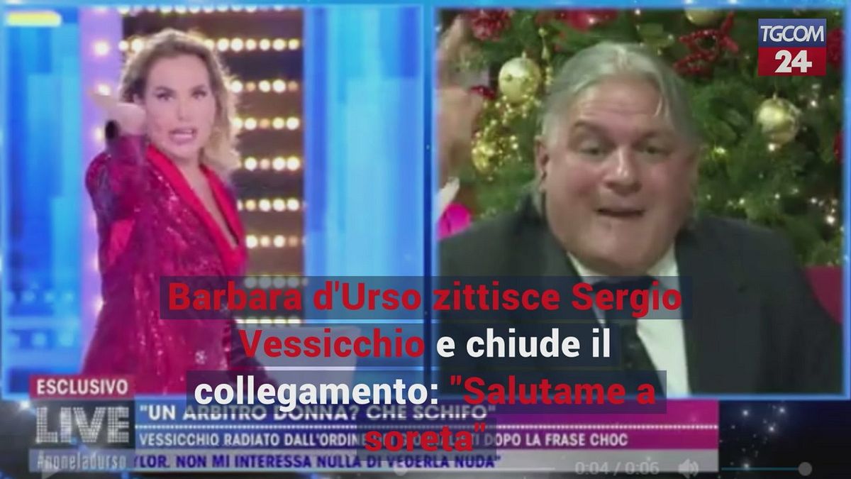 Barbara d'Urso zittisce Sergio Vessicchio e chiude il collegamento: "Salutame a soreta"
