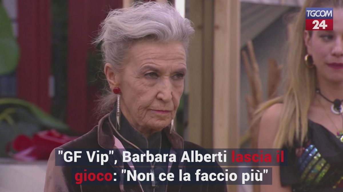 "GF Vip", Barbara Alberti lascia il gioco: "Non ce la faccio più"