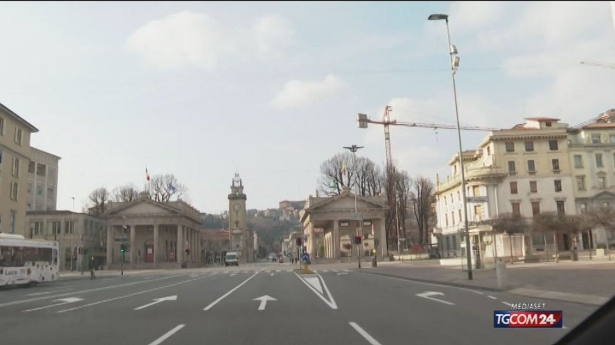 Coronavirus, Bergamo città fantasma