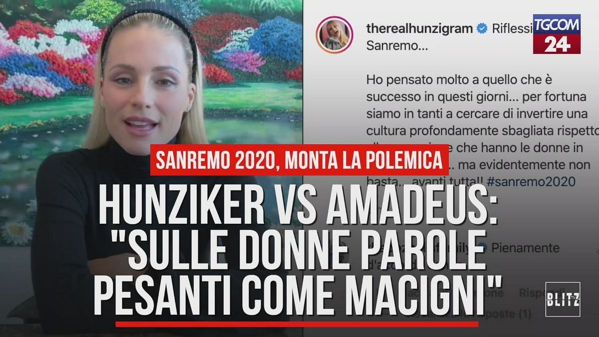 Sanremo 2020, Michelle Hunziker vs Amadeus: "Sulle donne parole pesanti come macigni"