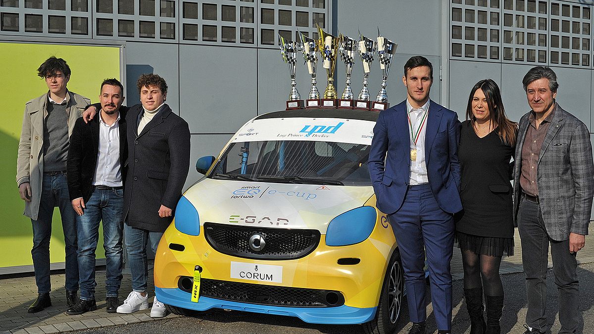 I premiati di ACI Sport per l'edizione 2019 della smart EQ fortwo e-cup.