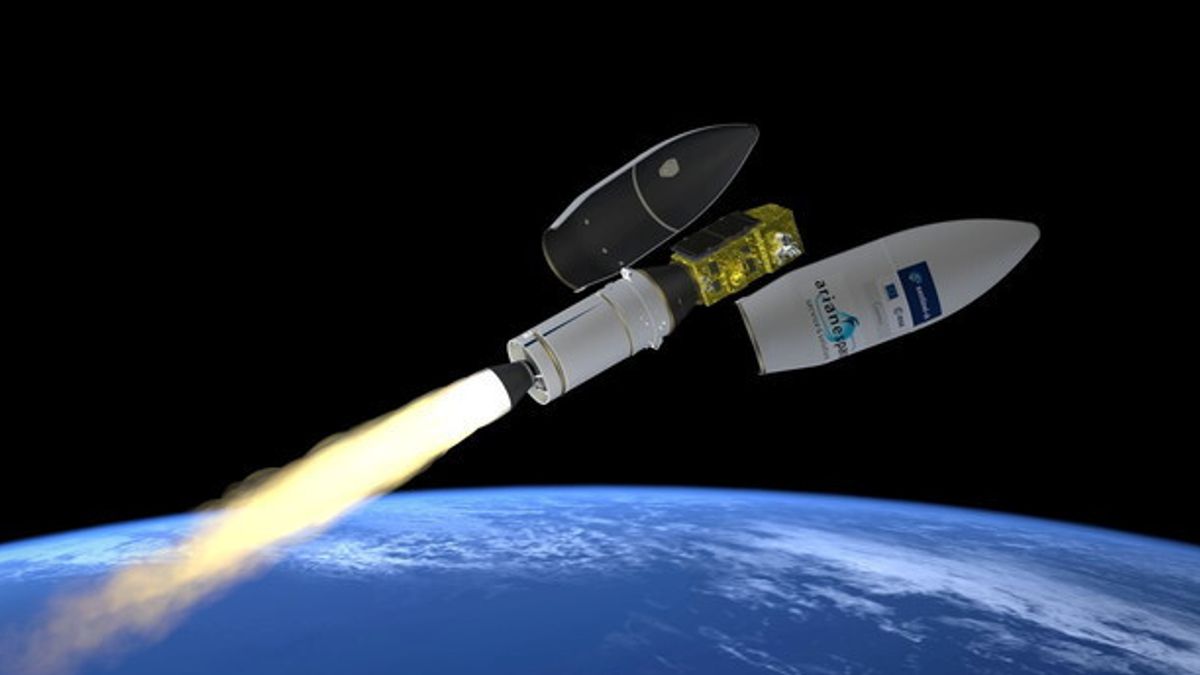  Separazione carenatura di VEGA VV09 che trasporta il satellite Sentine l2B 2017 foto: ESA J. Huart