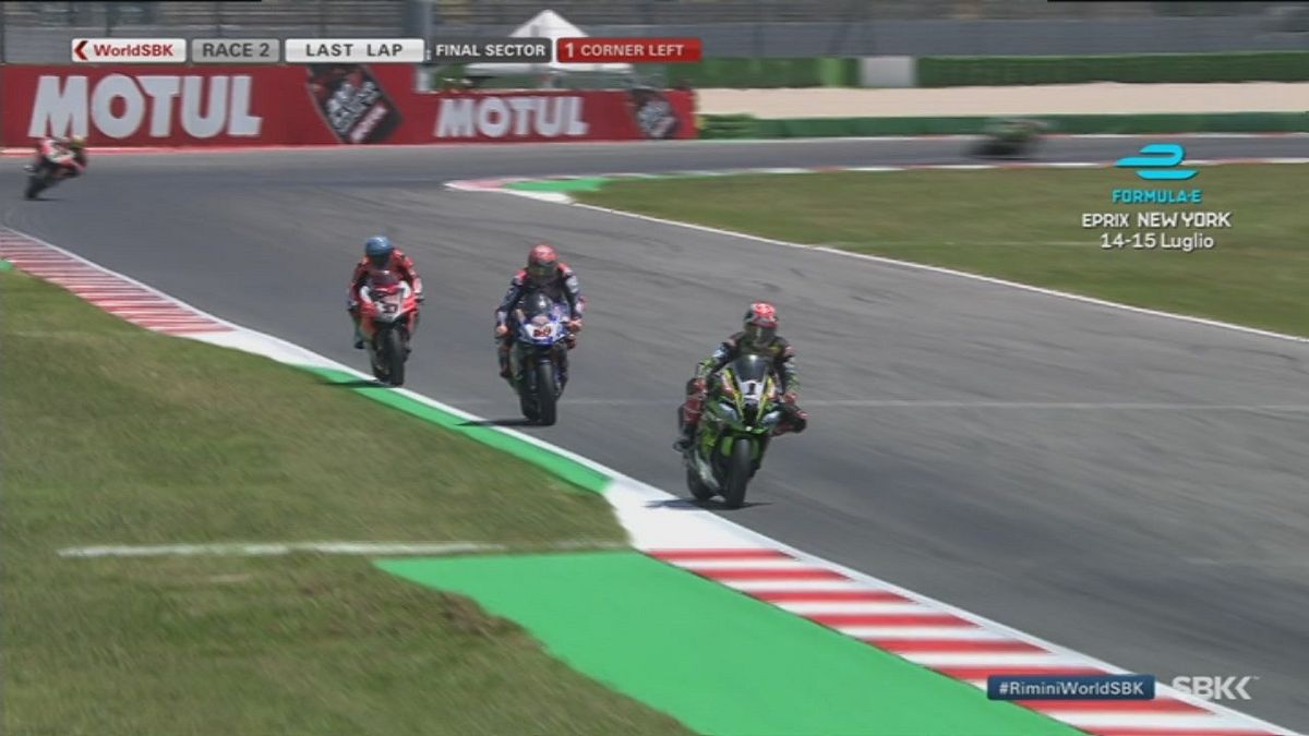 Sbk gara-2, ultimo giro
