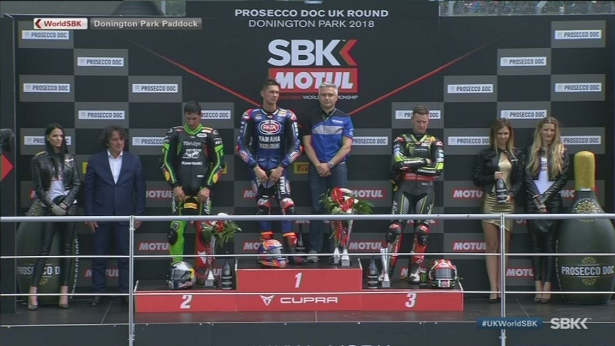 Sbk, il podio di Gara 2