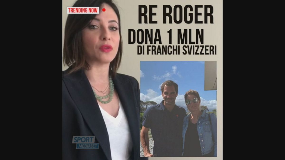 Re Roger e consorte donano un milione di franchi alla Svizzera