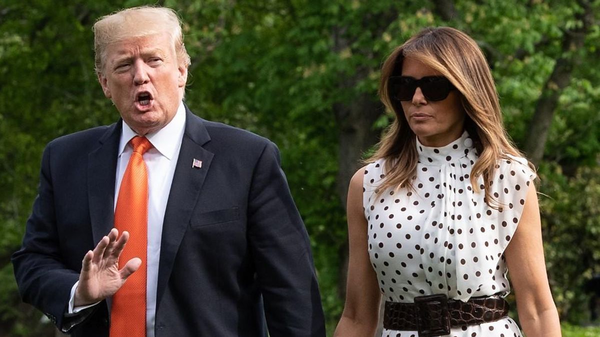 Melania e Donald Trump alla Casa Bianca, a Washington