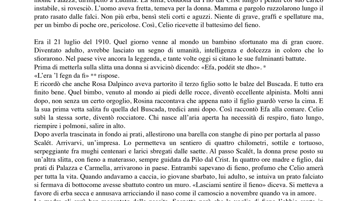 "L'ultimo sorso. Vita di Celio" di Mauro Corona