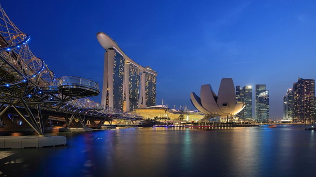 Marina Bay: skyline di Singapore 