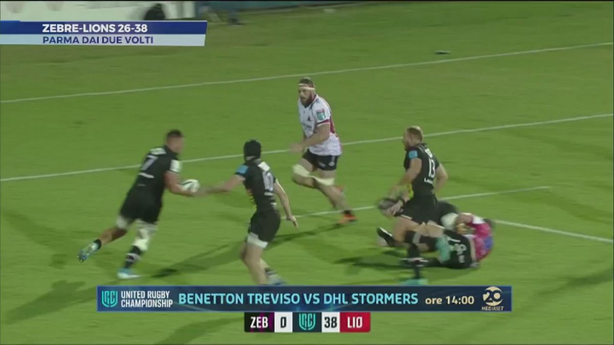 United Championship: Zebre-Lions 26-38, highlights