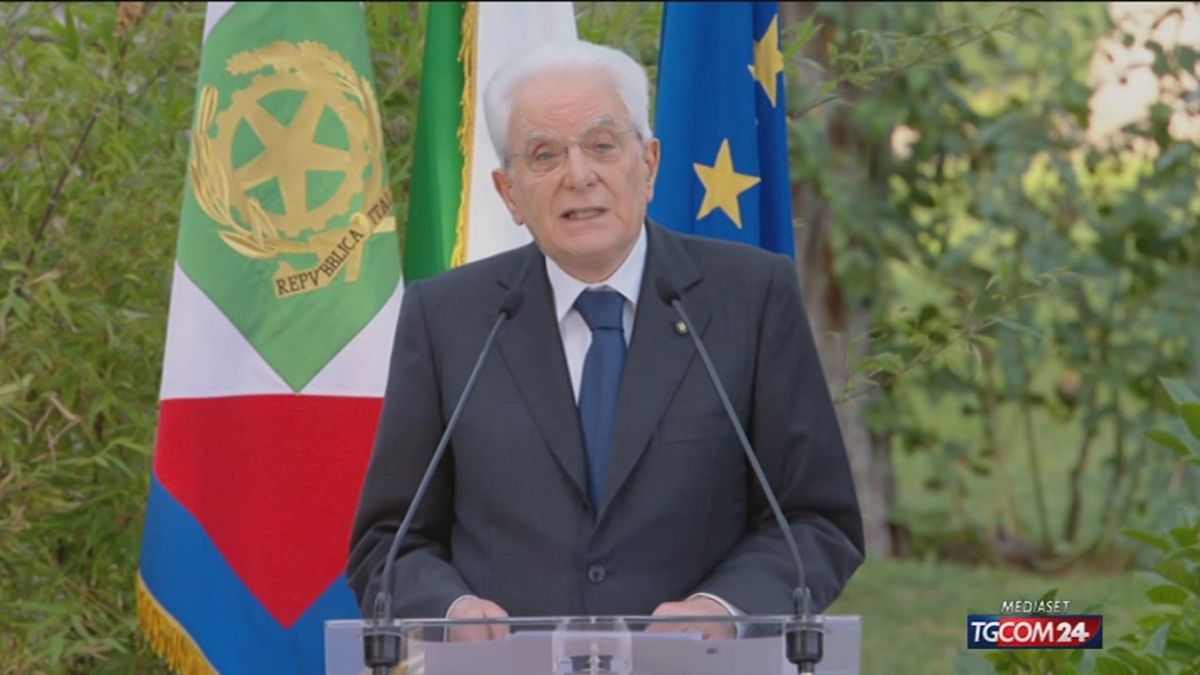 21.00 PARLA MATTARELLA SRV