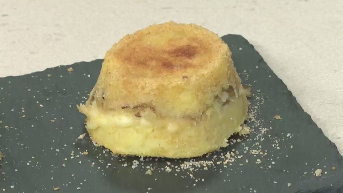 Tortino di patate con cuore di carciofi